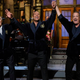Alec Baldwin, Dwayne Johnson, Tom Hanks (Photo: Will Heath/NBC)